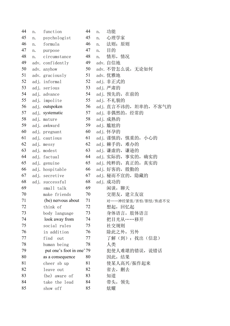 Book 6 Module1-6的单词_第2页