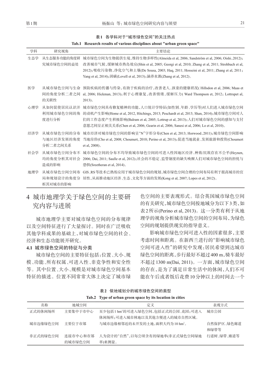 城市绿色空间研究内容与展望_第4页