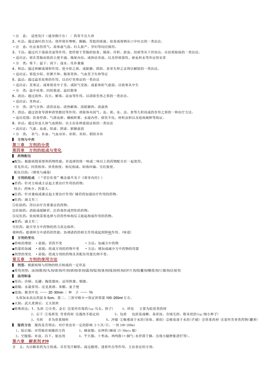 方剂学笔记_王义周完美打印版2011_第2页