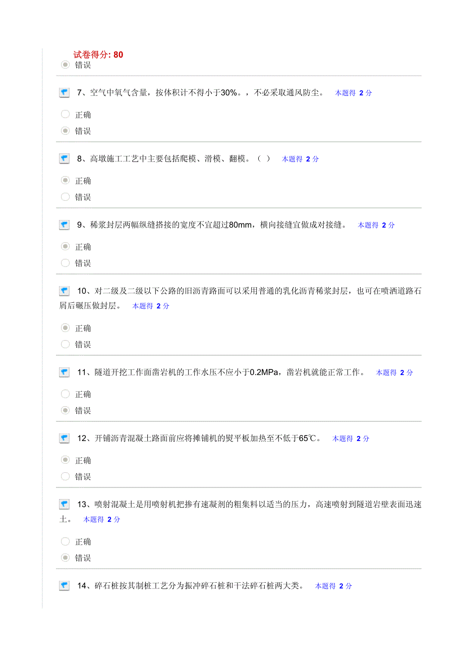 2015年二建网络继续教育(公路工程)_第2页