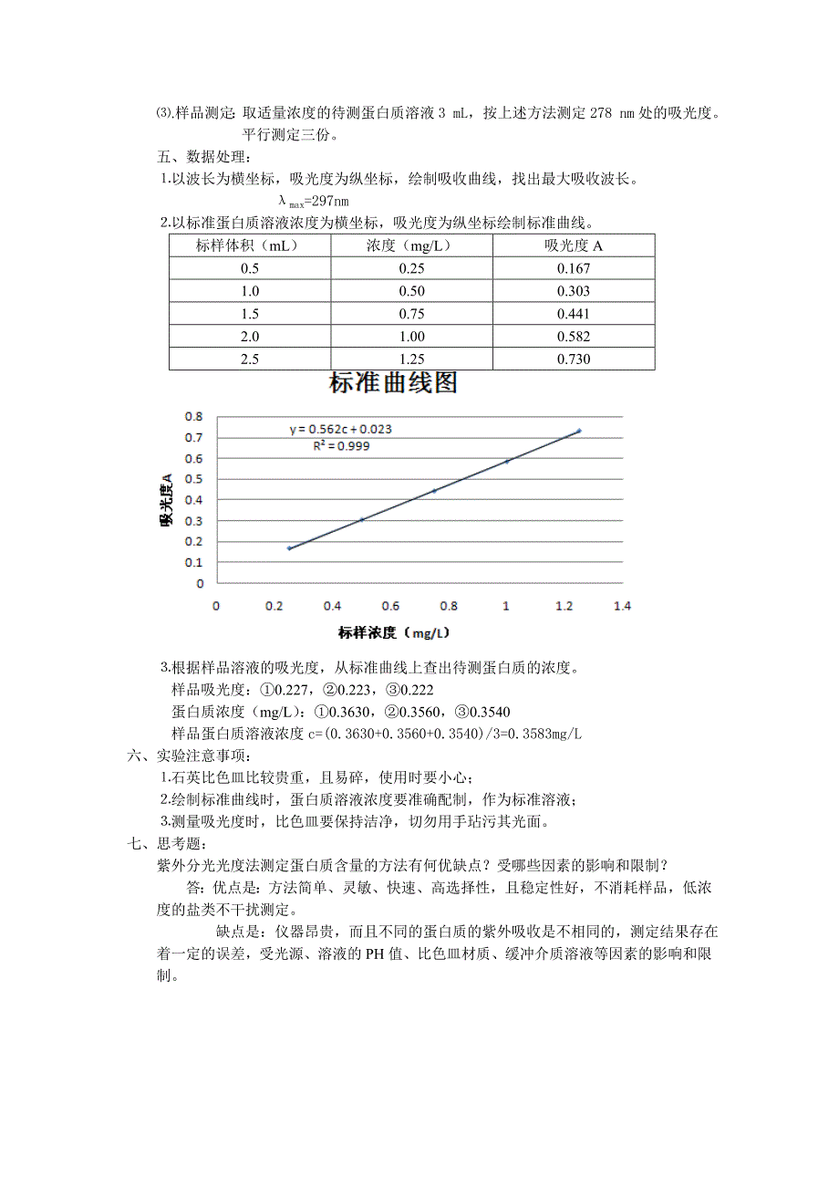 【2017年整理】紫外分光光度法测定蛋白质的含量_第2页