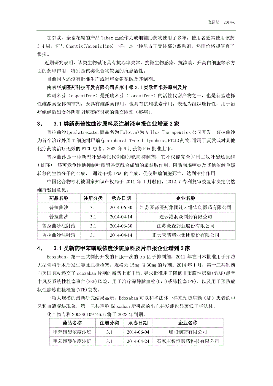 2014.5国内新药申报信息_第3页