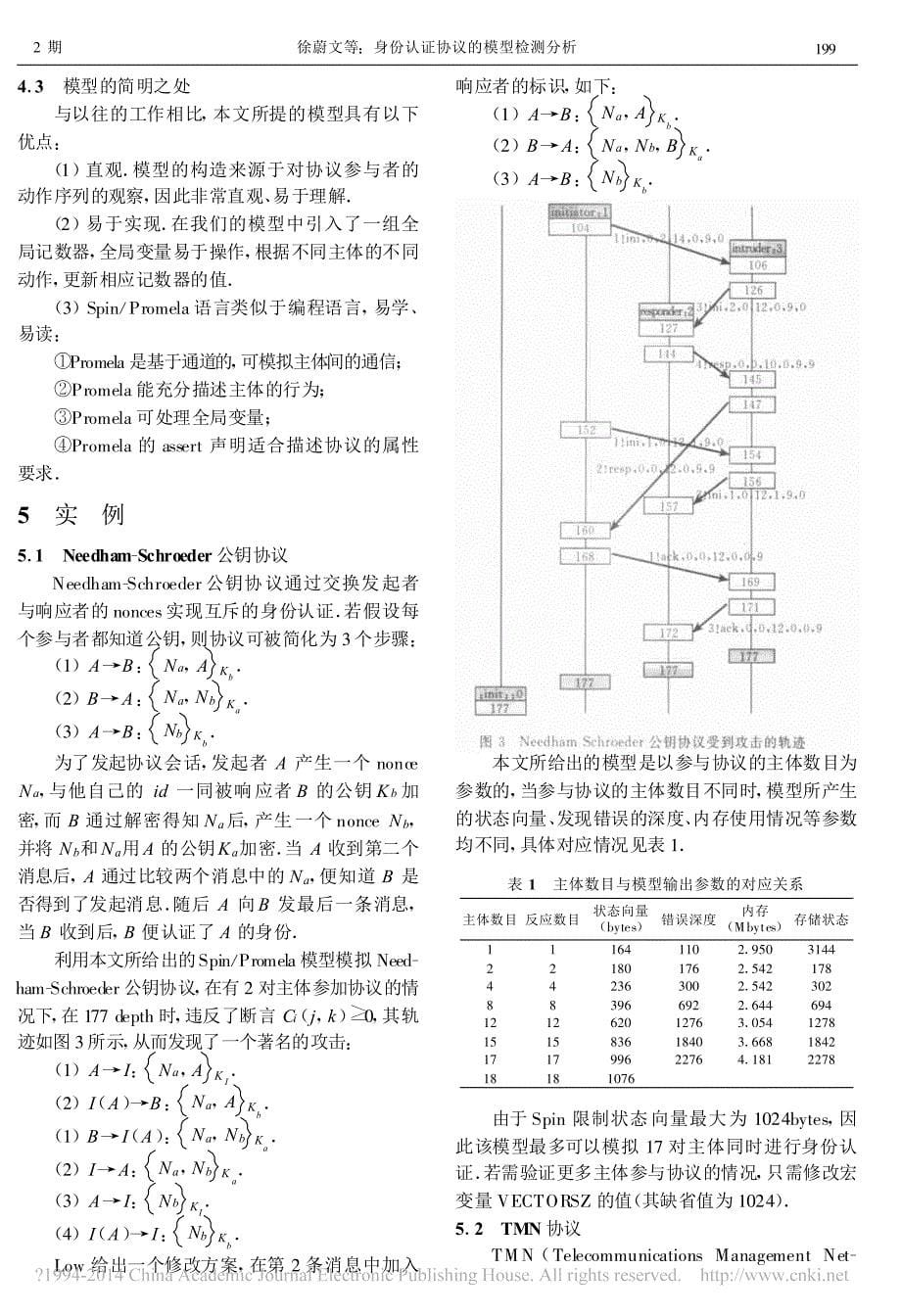 身份认证协议的模型检测分析_第5页