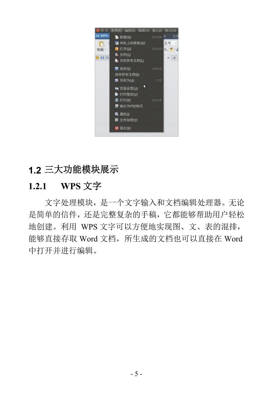 WPS Office for linux快速入门指南_第5页