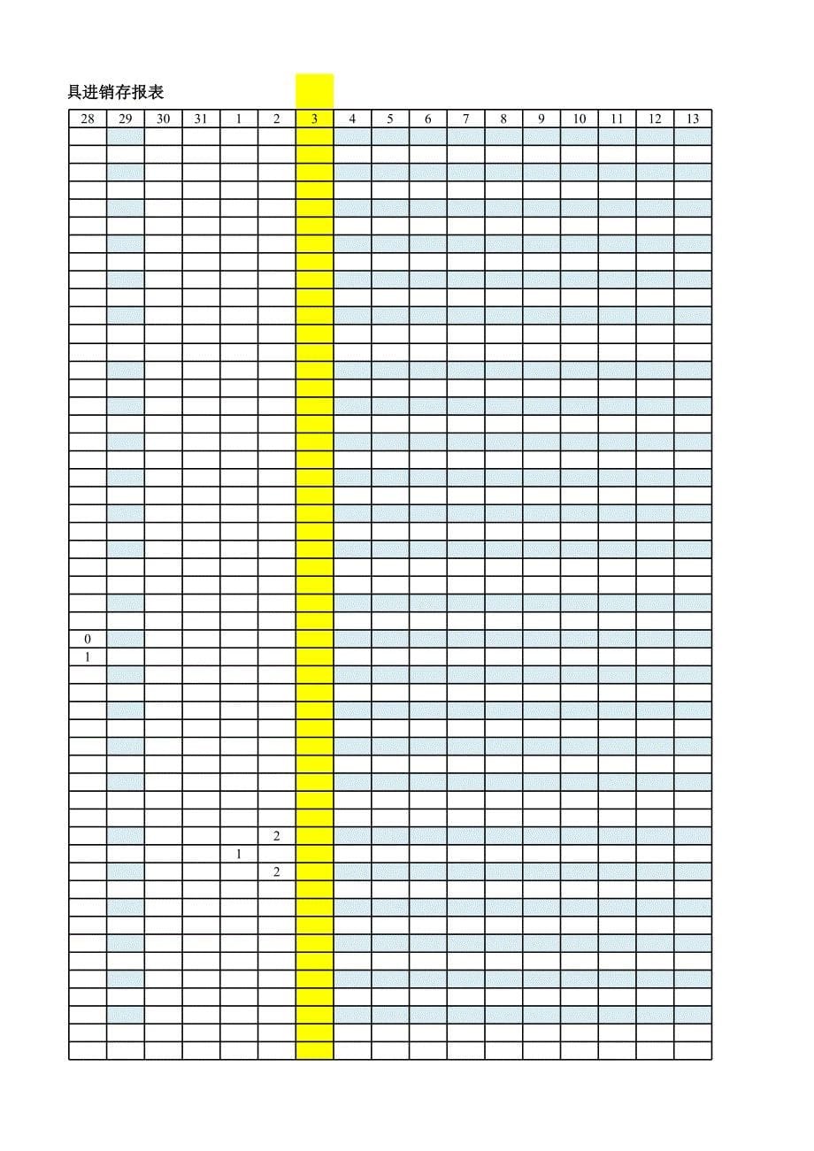 2016年6月份模具日报表_第5页