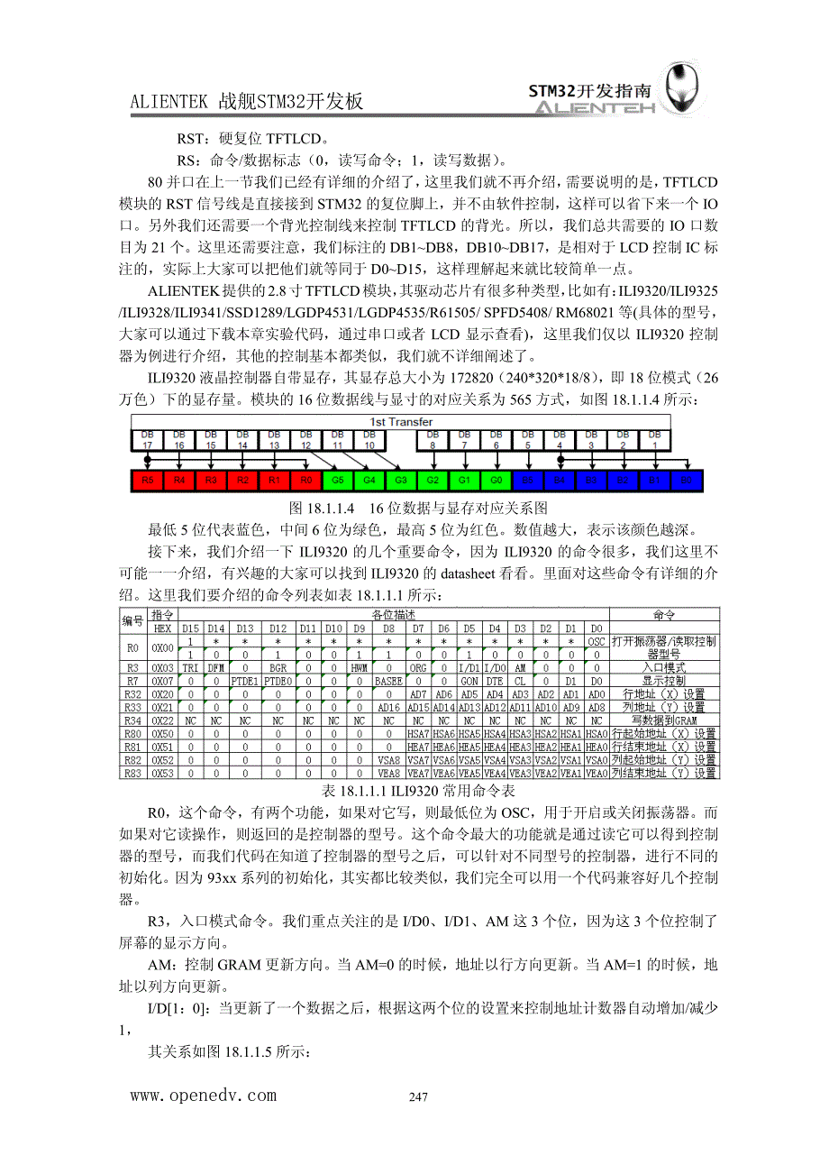 TFTLCD显示实验战舰STM32开发板_第4页