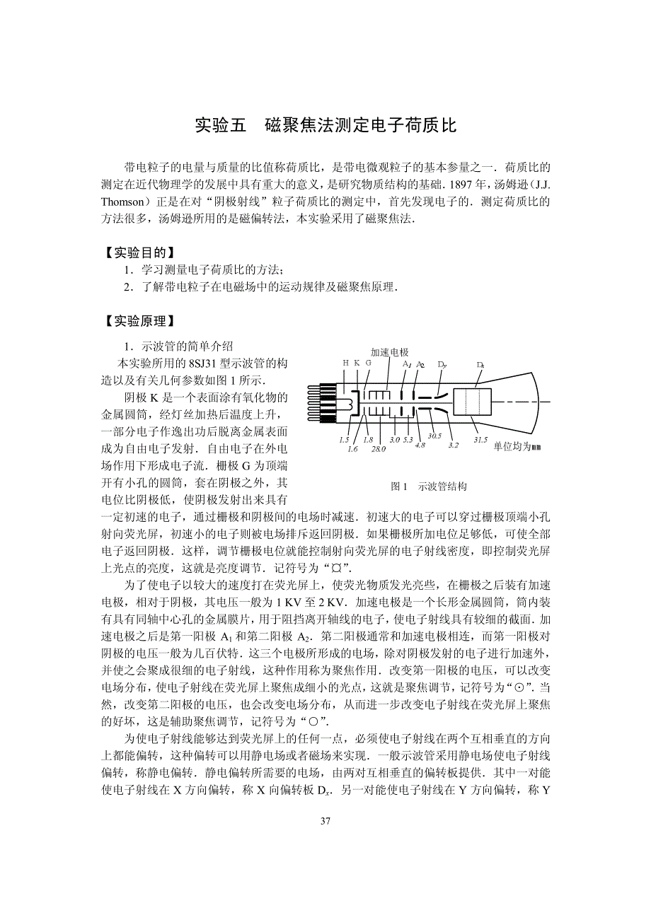 课件下载-磁聚焦法测定电子荷质比_第1页