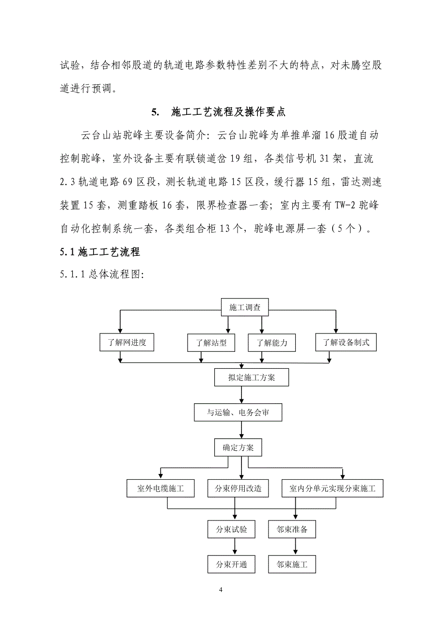 既有驼峰自动化电化改造工程开通工法_第4页