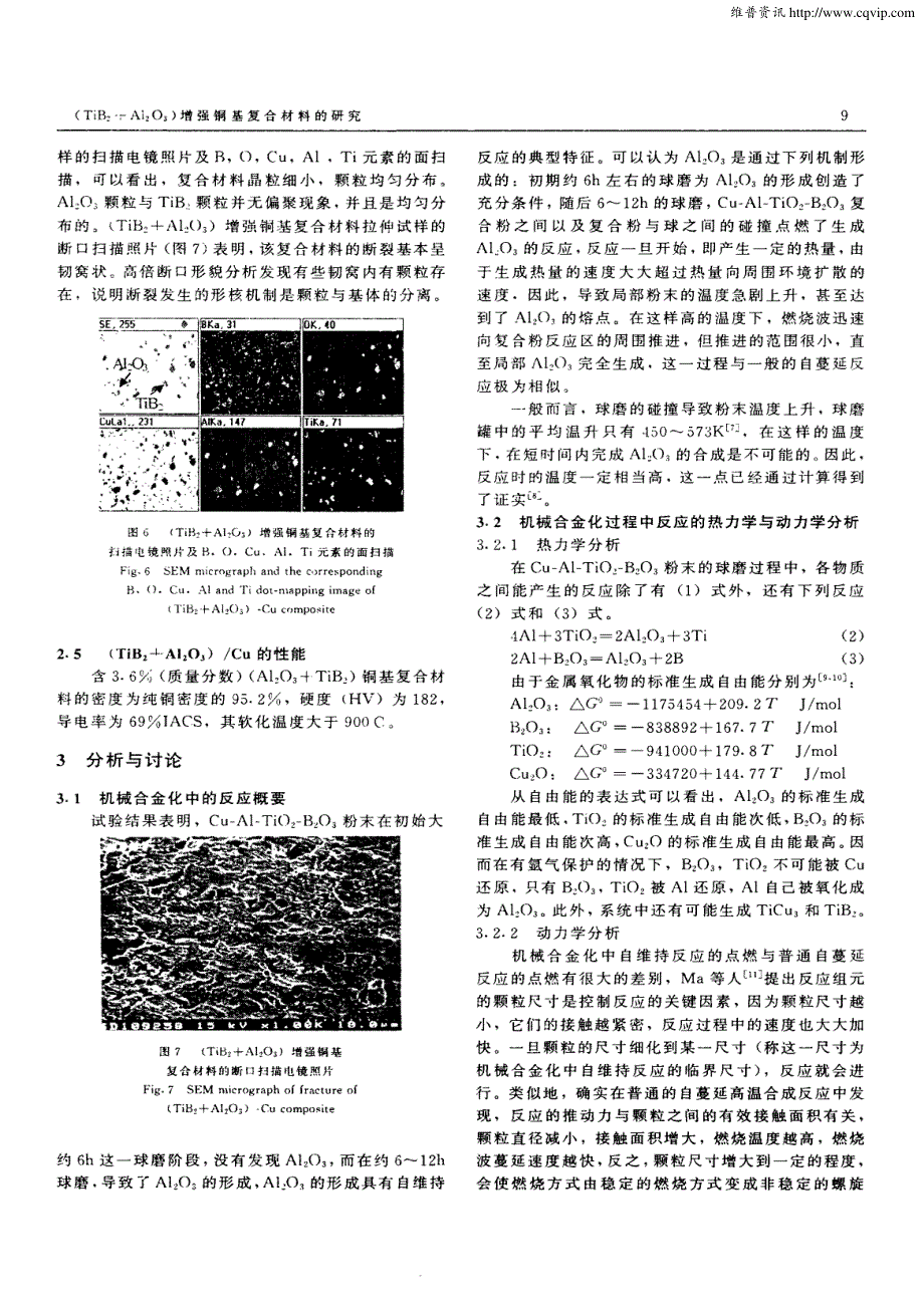 (TiB2+Al2O3)增强铜基复合材料的研究_第4页