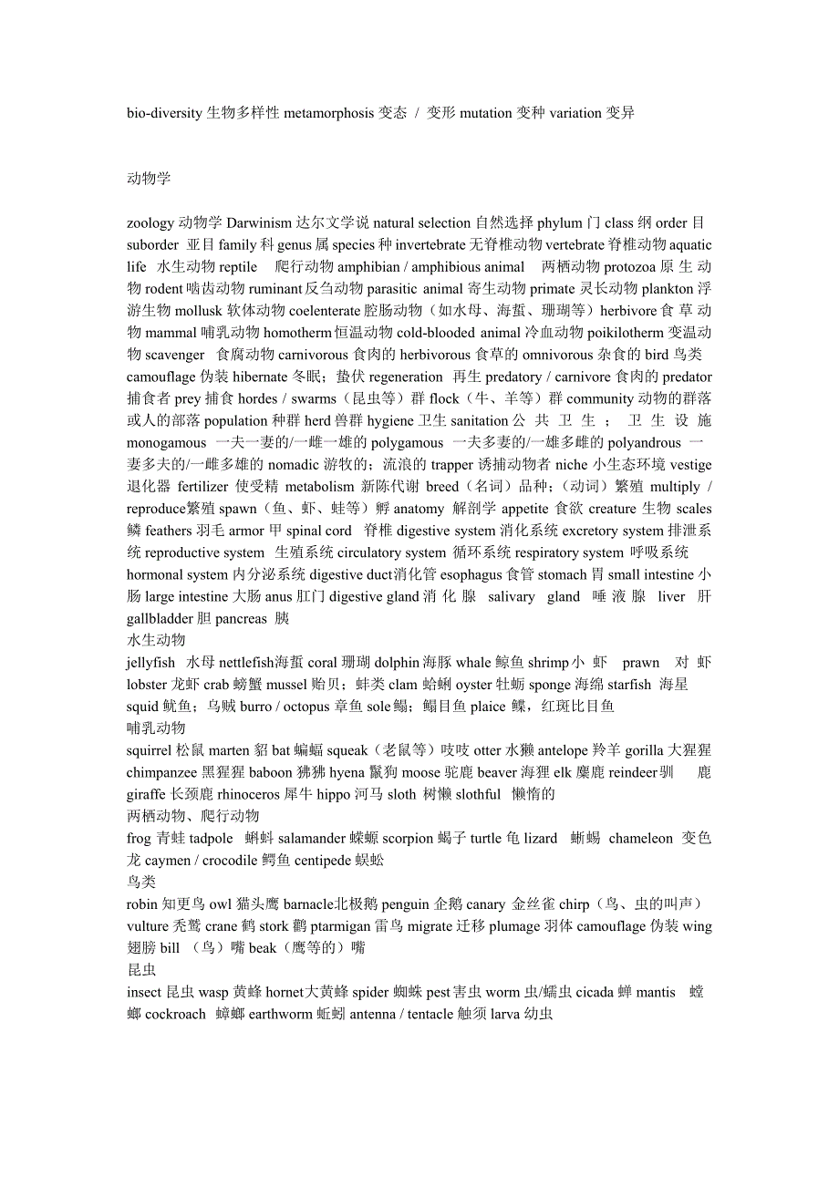 托福听力分类词汇汇总_第2页