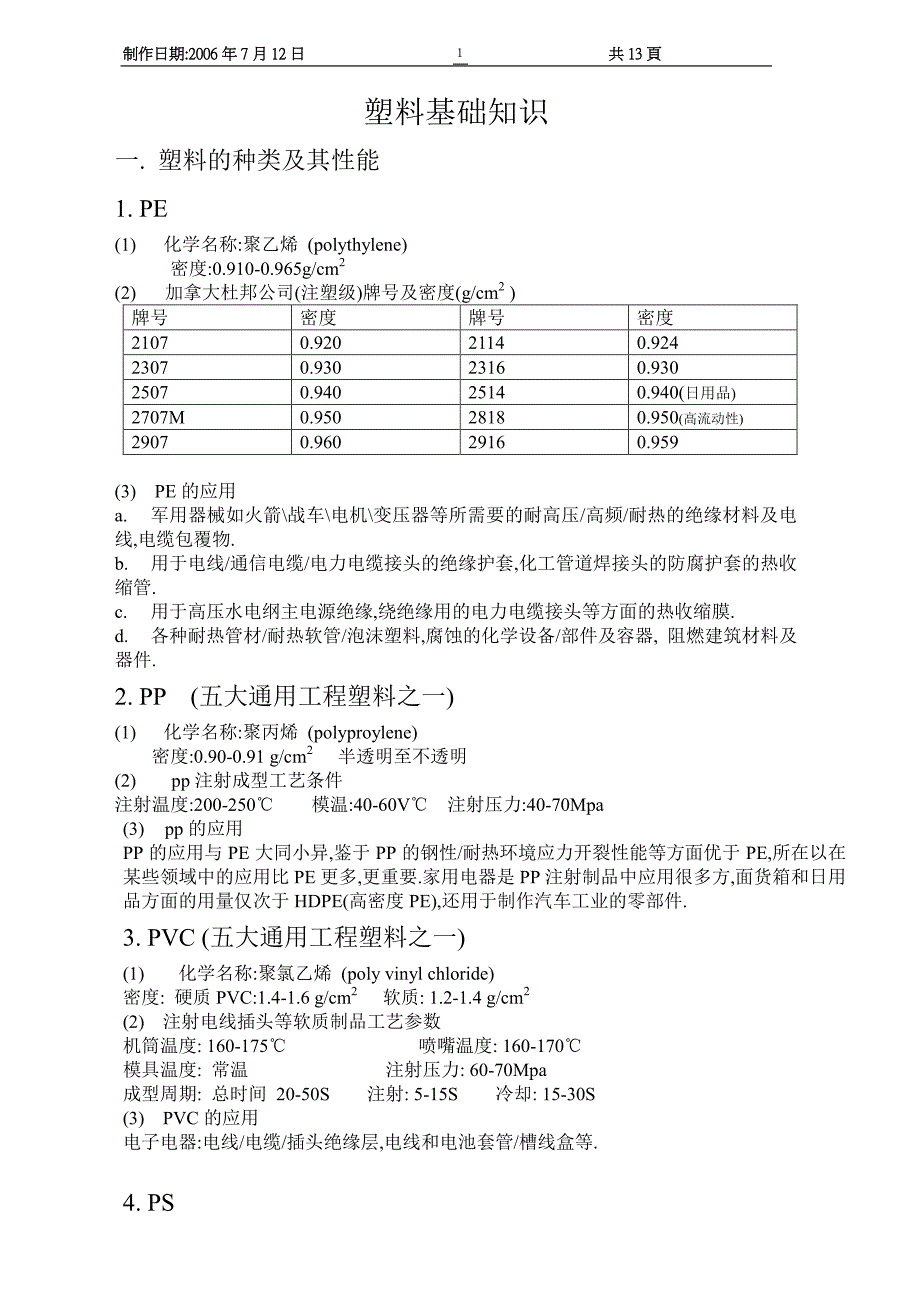 塑料基础知识[9P][330KB]_第1页