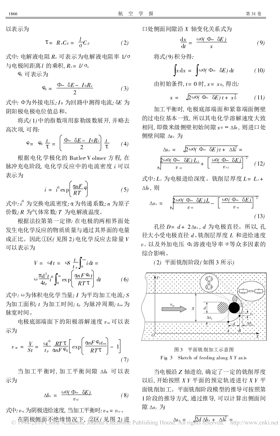 微细电解铣削加工模型及实验研究_第3页