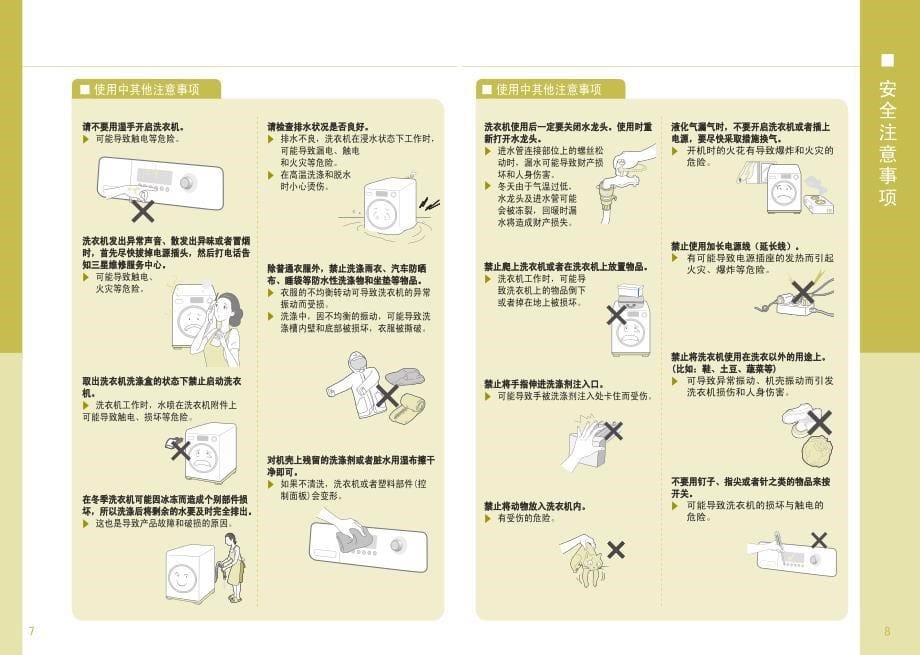 三星洗衣机说明书wf-r106ns_第5页