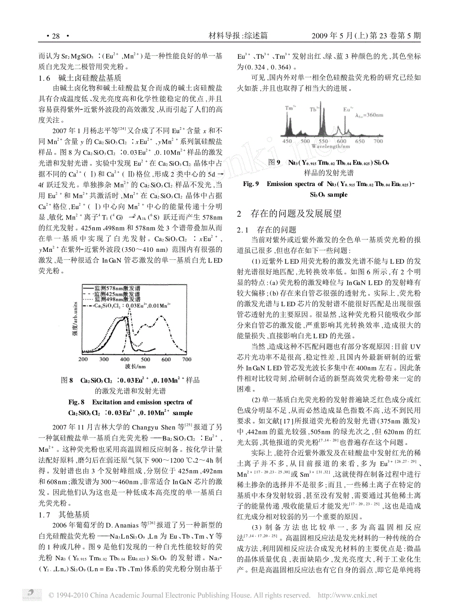 近紫外光激发的白光LED用单基质硅酸盐荧光粉的研究进展_第4页