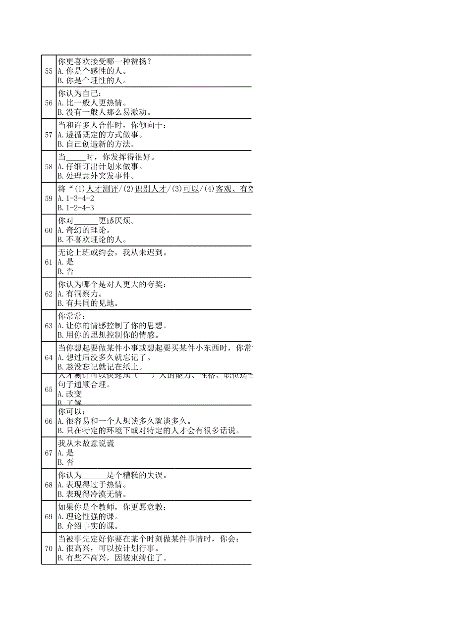 2014职业测评表_第4页