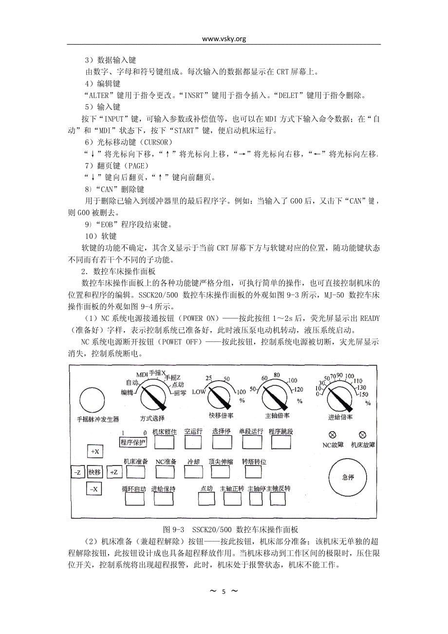 数控车床基本操作(fanuc系统)_第5页