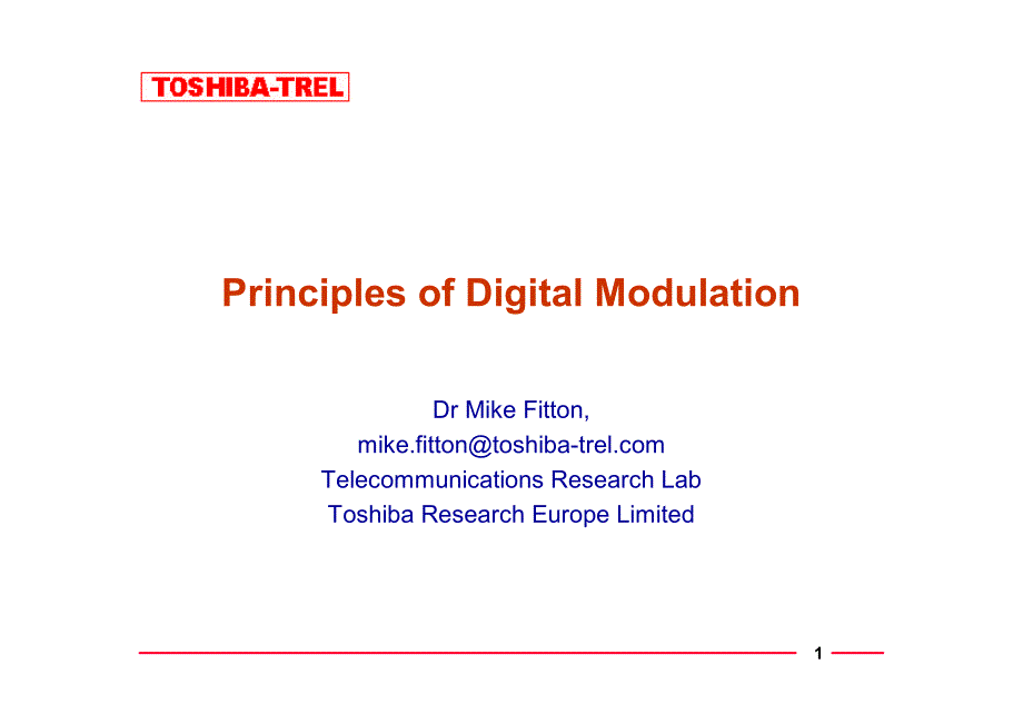 Digital Modulation-FSK,PSK,QFSK_第1页