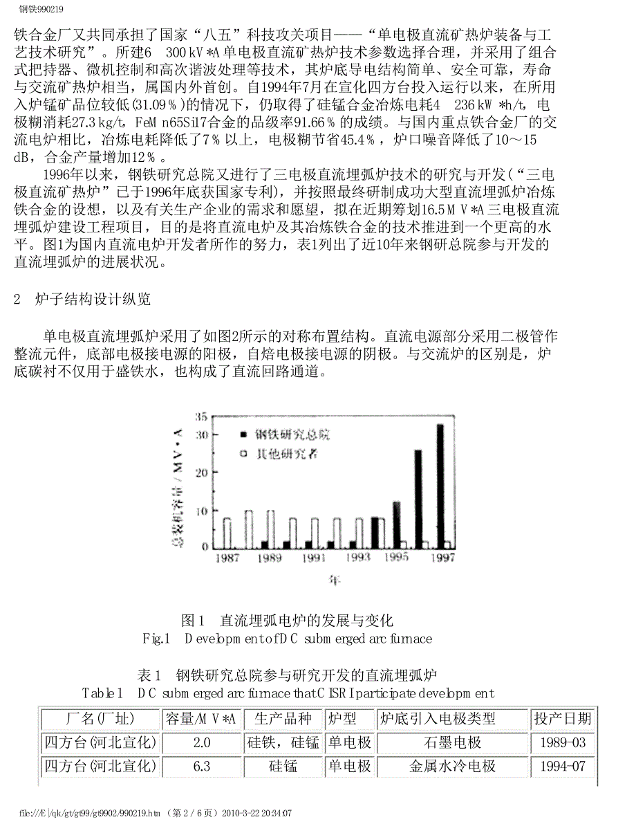 新型节能直流矿热炉_第2页