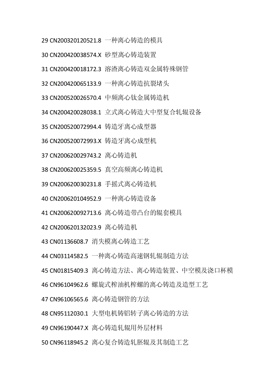 壳芯新工艺新方法,离心铸造设备装置创新设计技术专利手册_第3页