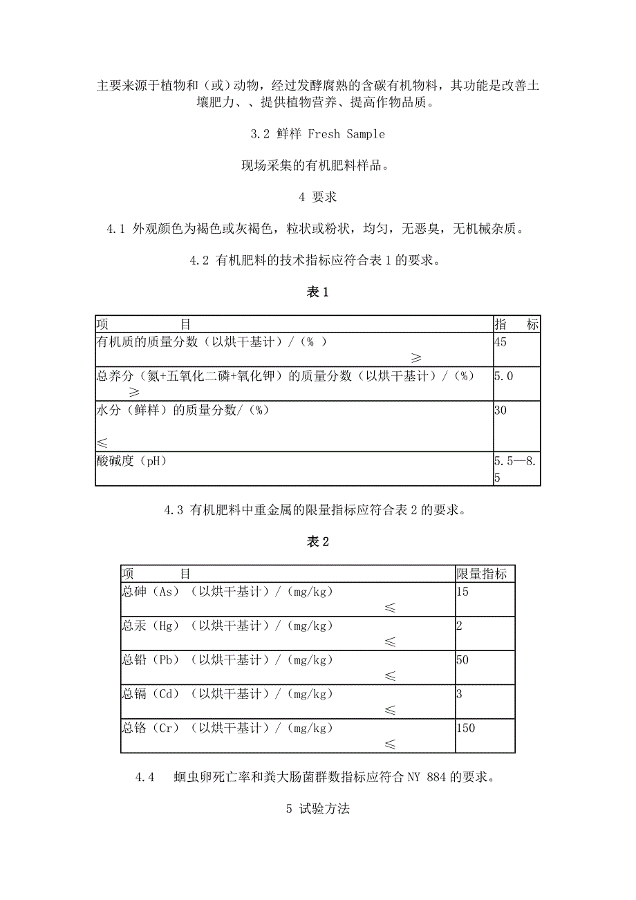 有机肥标准2001_第2页