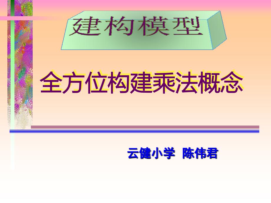 【2017年整理】东山稿：建构模型,全方位构建乘法概念_第1页