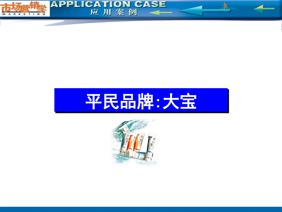 市场营销学应用案例教学-平民品牌大宝广告策划过程_第1页