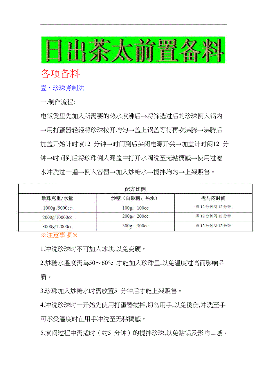 日出茶太前置备料_第1页