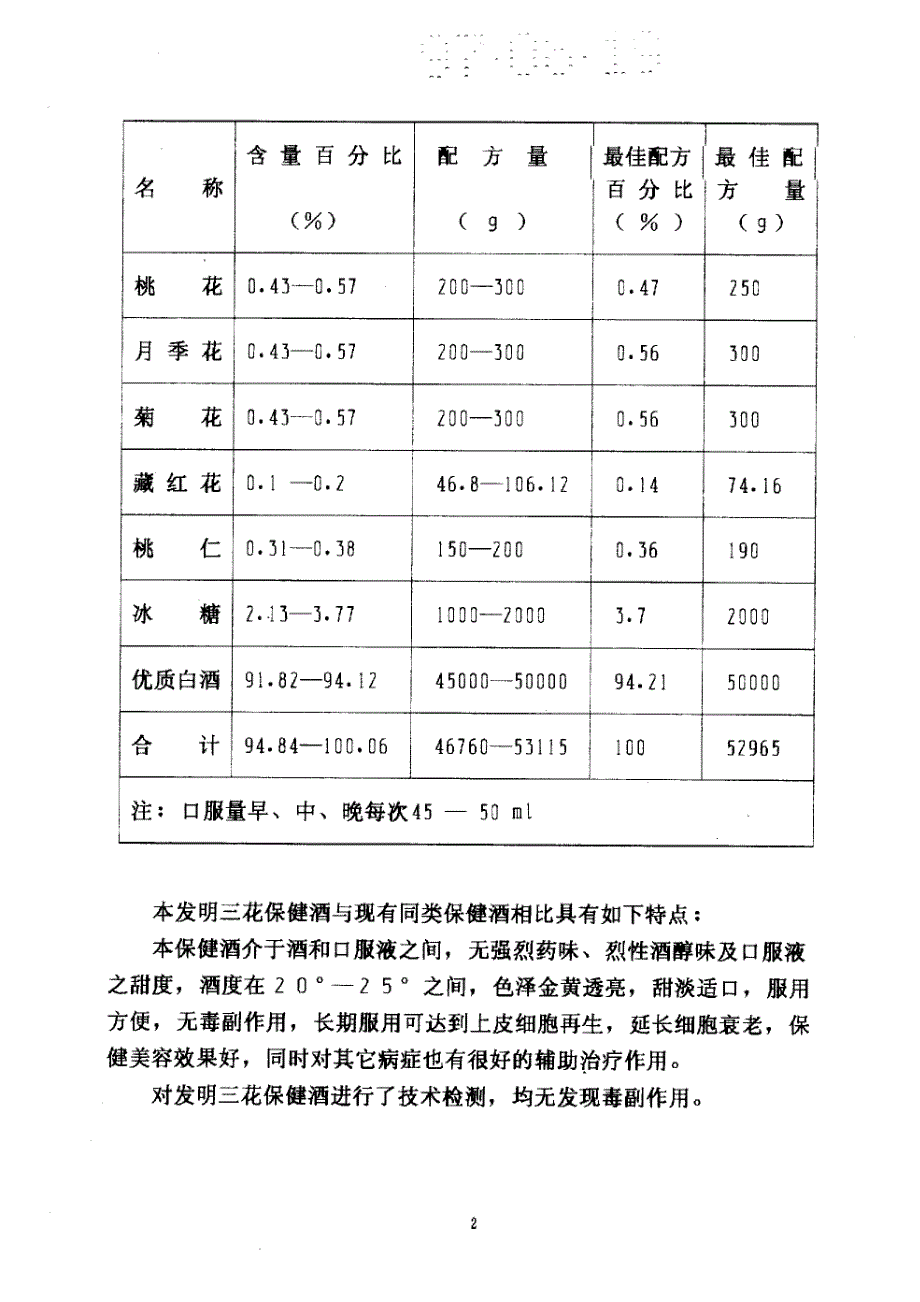 CN97108636.2A 三花保健酒及其制法 1-4_第4页