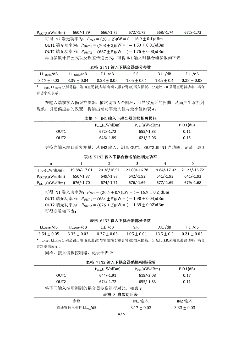 【2017年整理】光耦合器实验_第4页