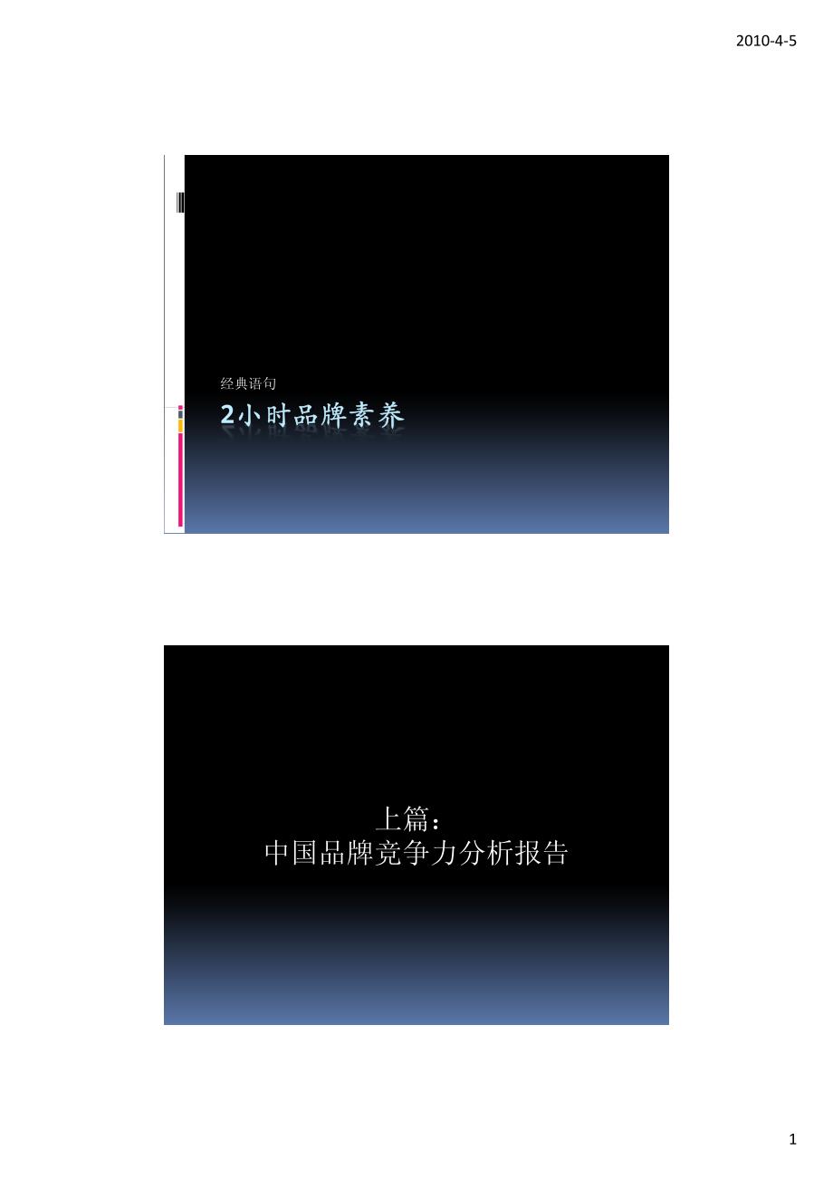 2小时品牌素养-经典语句_第1页