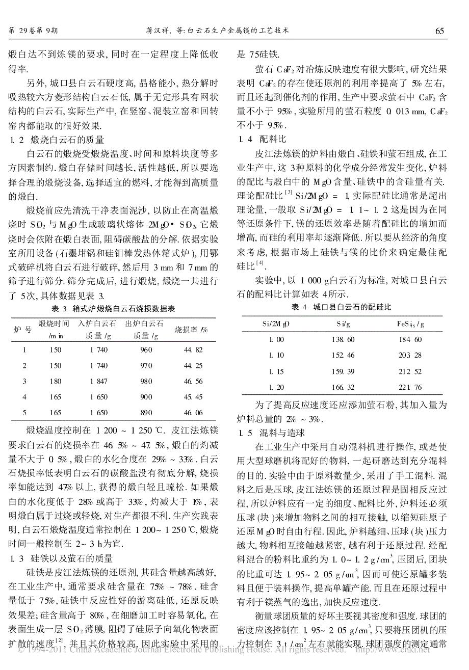 白云石生产金属镁的工艺技术_第2页