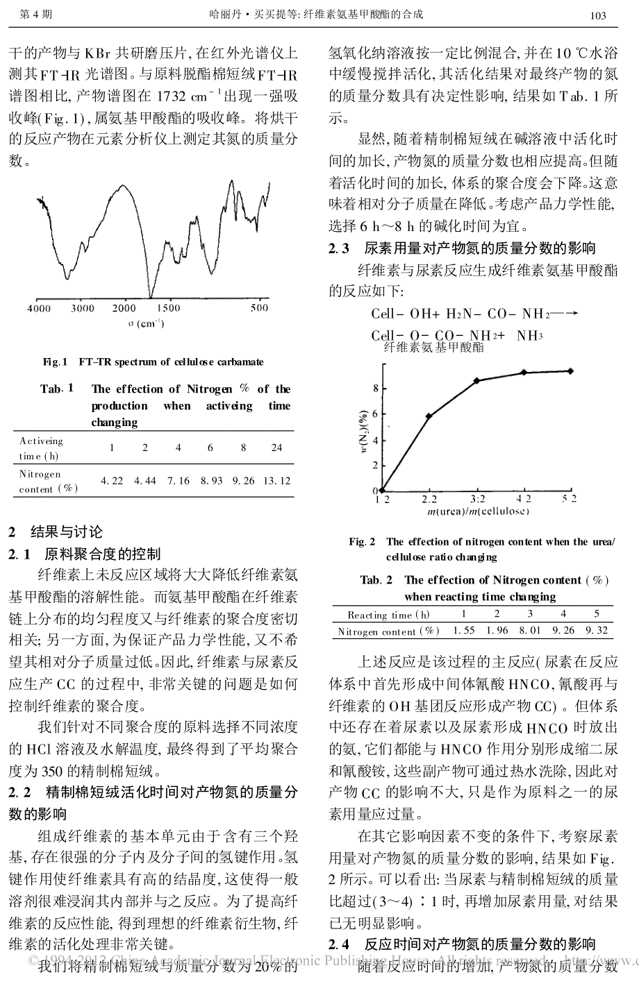 纤维素氨基甲酸酯的合成_第2页