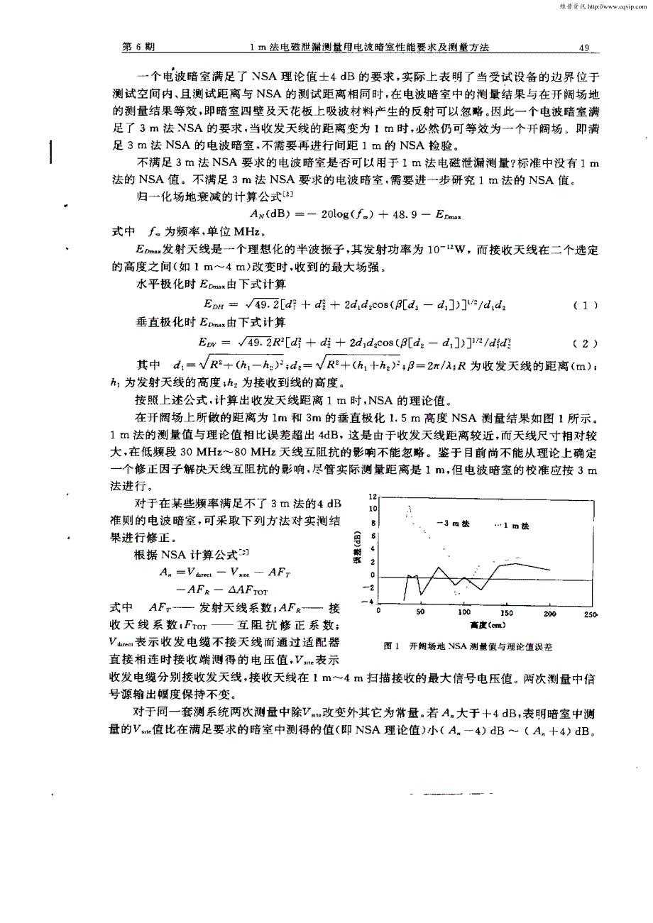 1m法电磁泄漏测量用电波暗室性能要求及测量方法_第2页