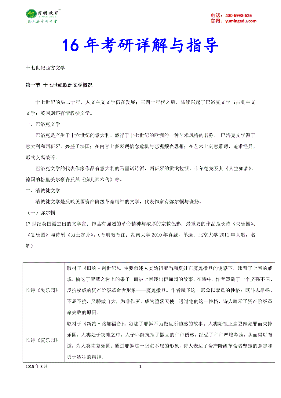 2015年对外经济贸易大学翻硕MIT百科知识考研真题,考研心得_第1页