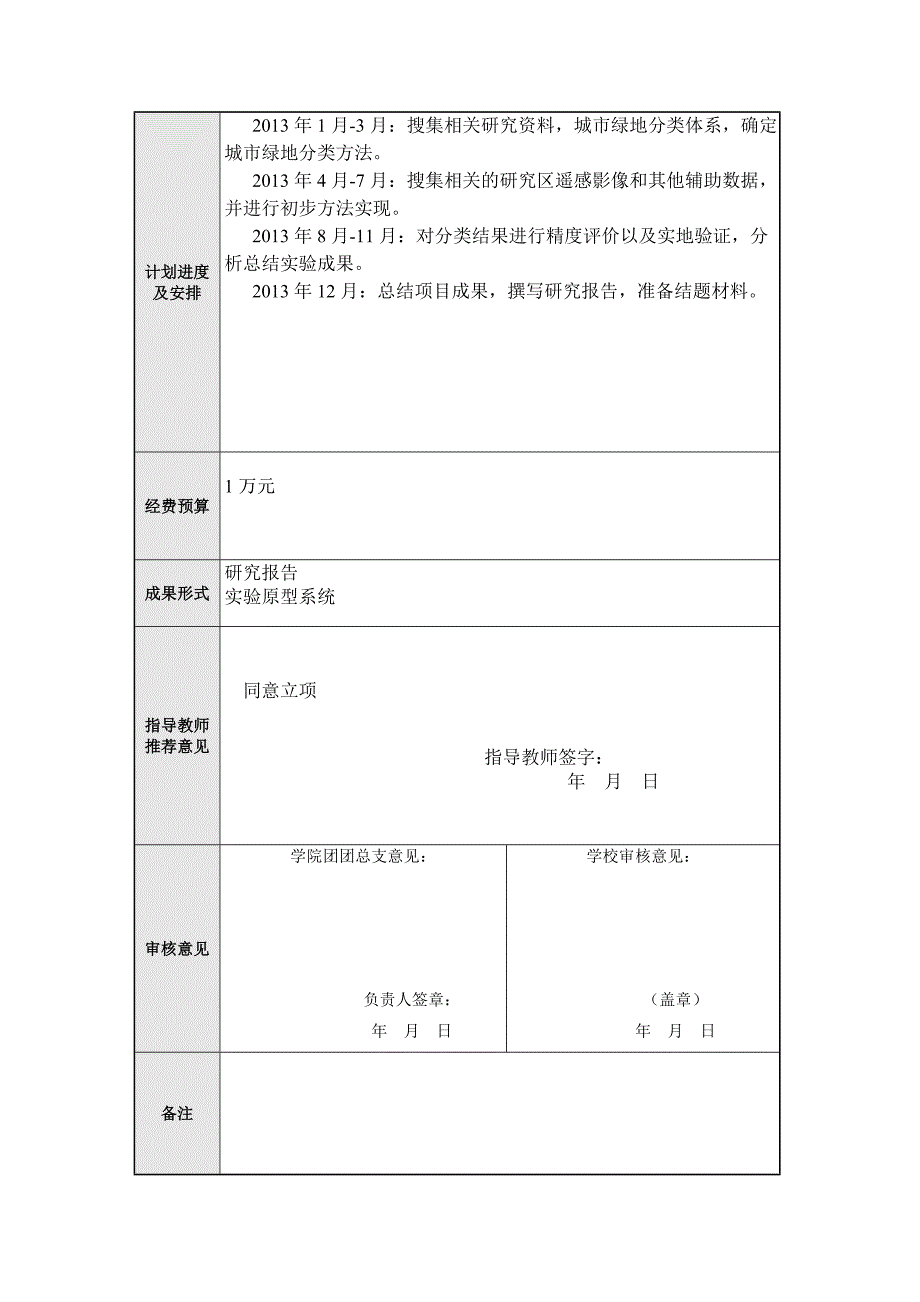 2013年本科生科研训练项目申报表_第4页