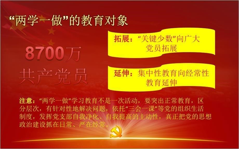 【2016年＊两学 一做＊】2016年XX公司XX企业事业单位两学一做宣讲材料精选课件_第5页