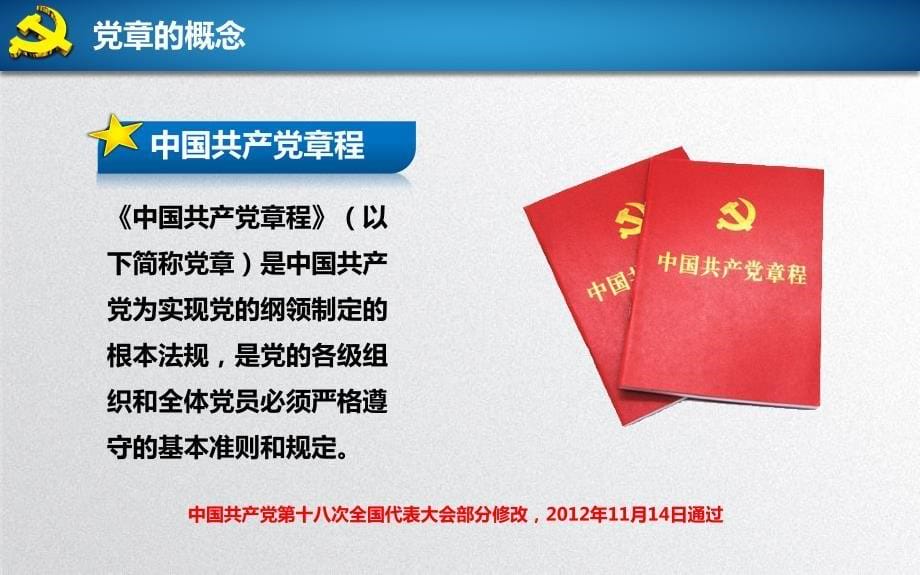 【2016＊新党章】中国共产党章程新党章学习解读课件模板_第5页