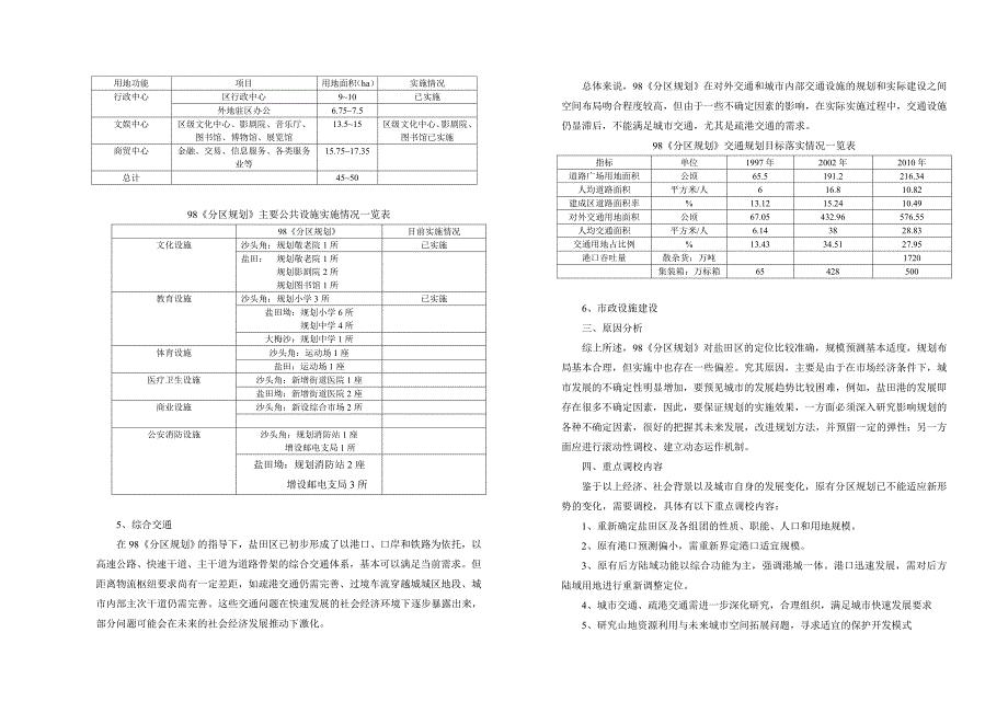 深圳市盐田区分区规划说明(新)_第4页