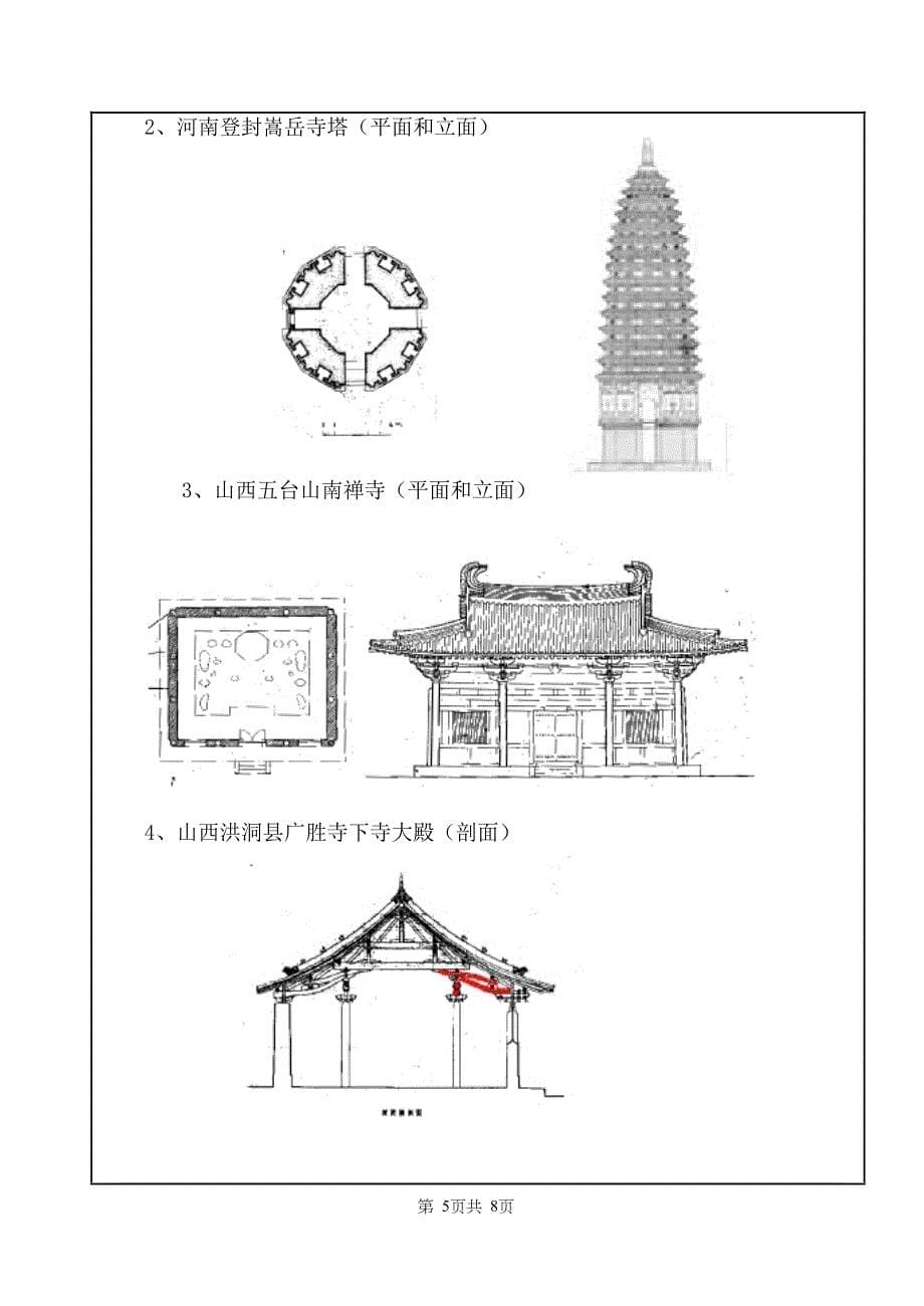 中国古代建筑史A卷标准答案及评分标准_第5页