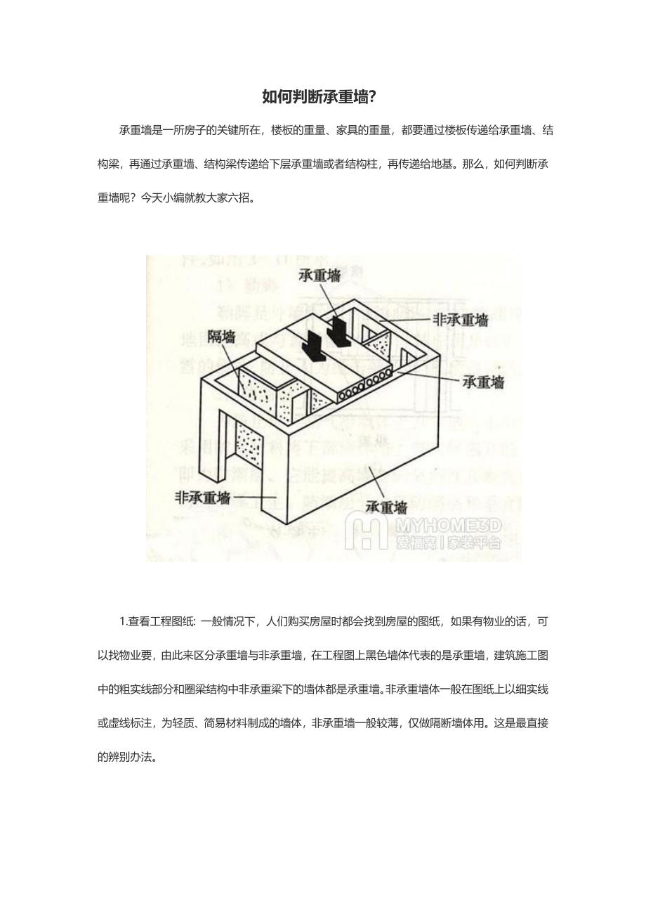 如何判断承重墙？_第1页