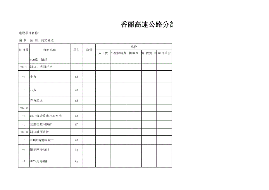 专业分包清单_第1页