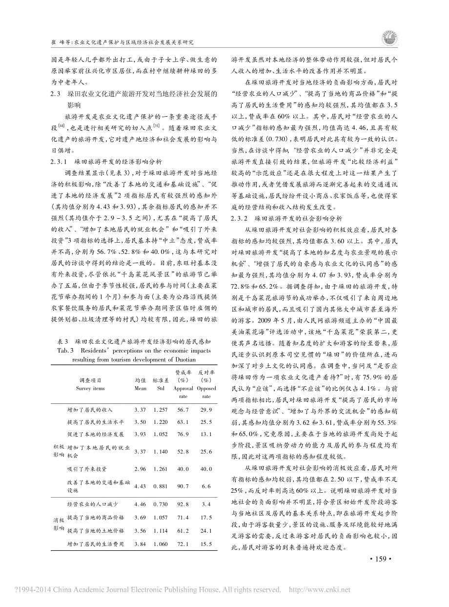 农业文化遗产保护与区域经济社会发展关系研究_以江苏兴化垛田为例_崔峰_第4页