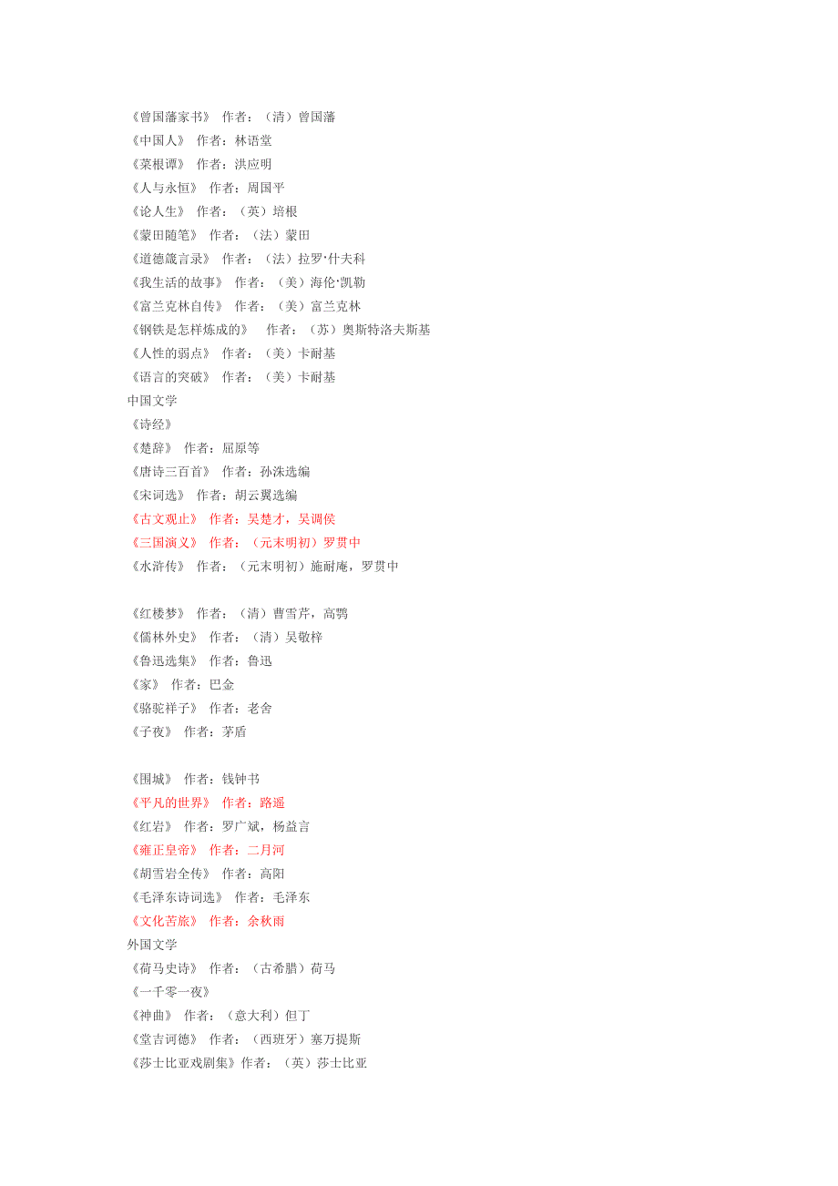 大学四年必读课外书_第1页