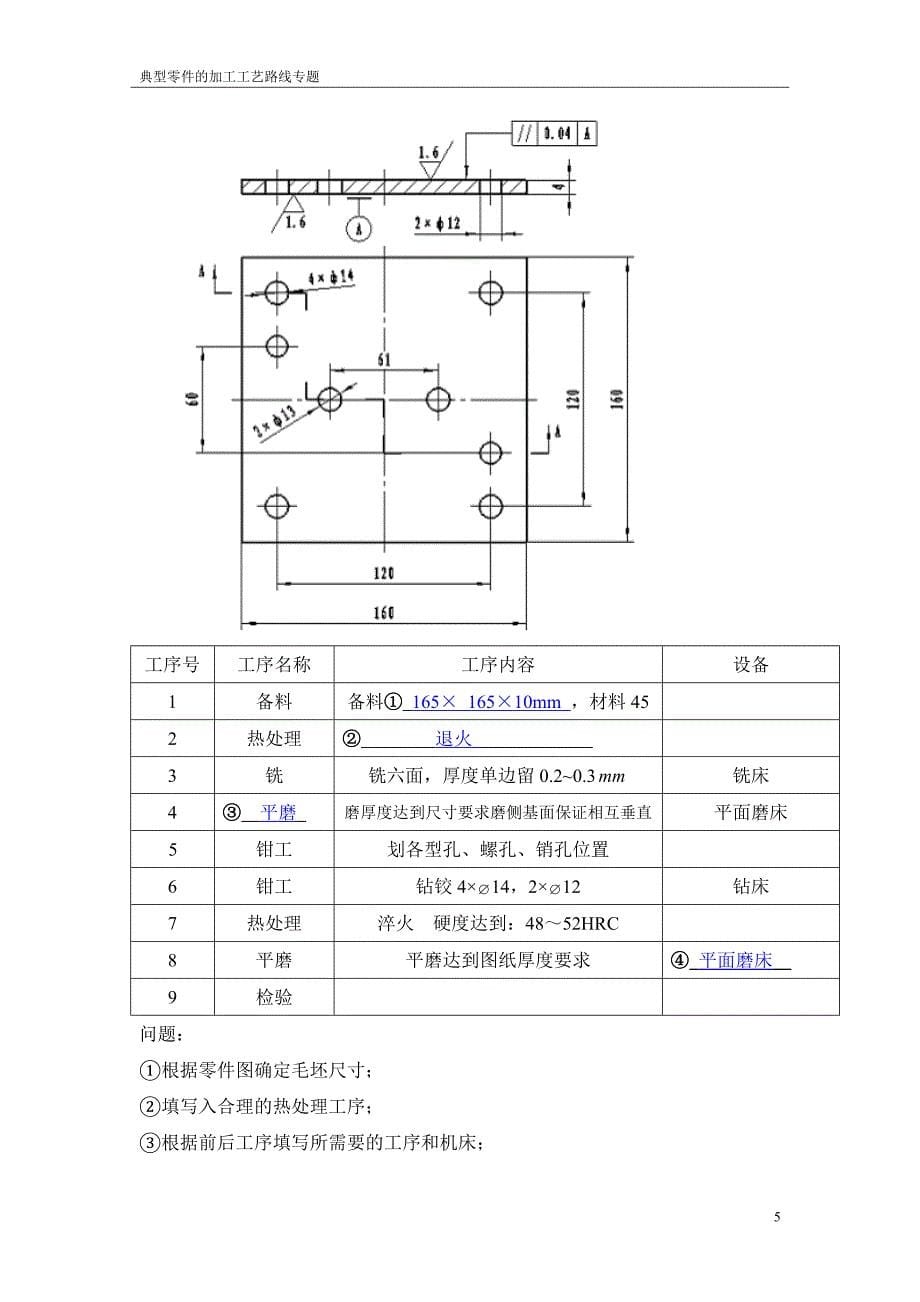 典型零件的加工工艺路线专题_第5页