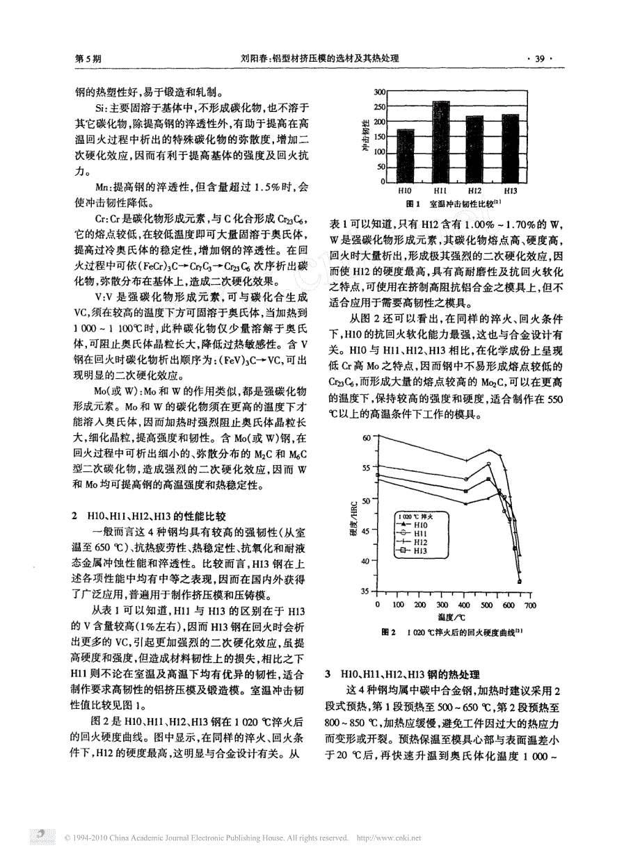 铝型材挤压模的选材及其热处理_第2页