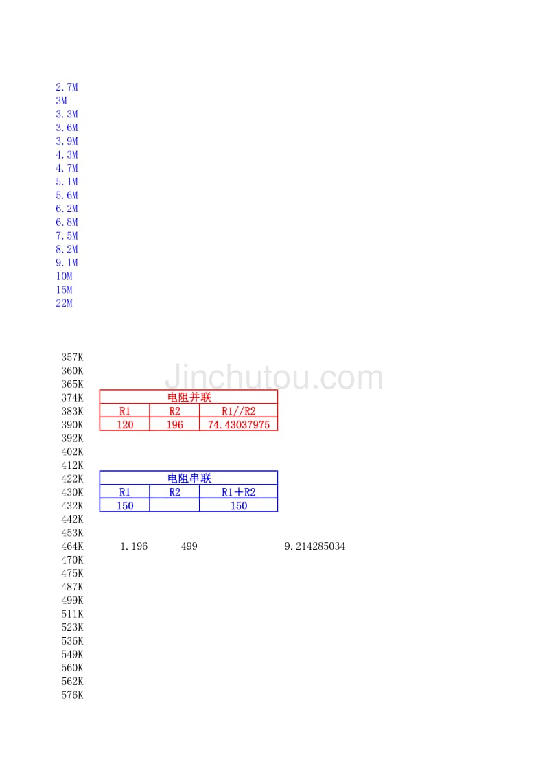 常用电阻电容值及简易串并联计算公式_第3页