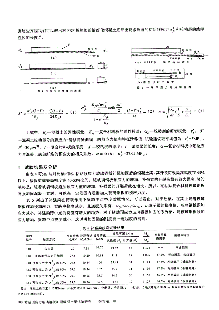 粘贴预应力玻璃钢板加固混凝土梁试验研究_第3页