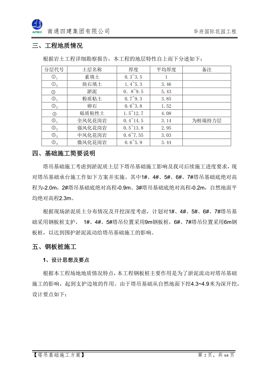 华府塔吊基础施工_定稿_第2页