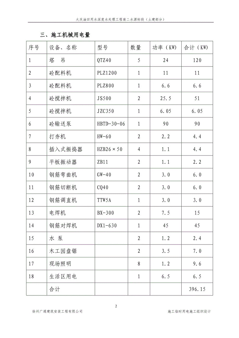 南二水源施工临时用电施工方案_第2页