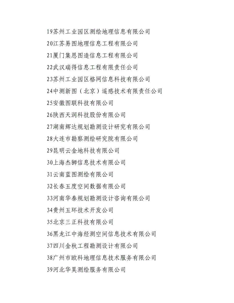 国家测绘地理信息局颁布最有竞争力的中小测绘企业_第2页